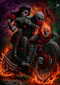 Fire Biker