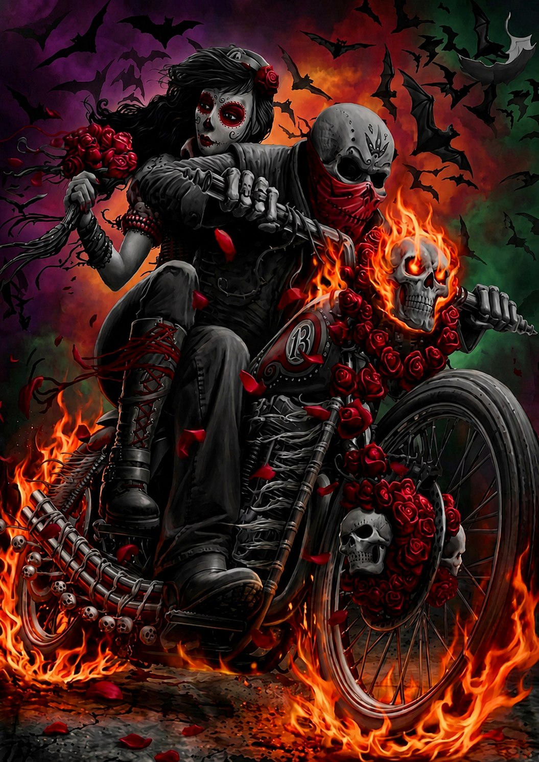 Fire Biker